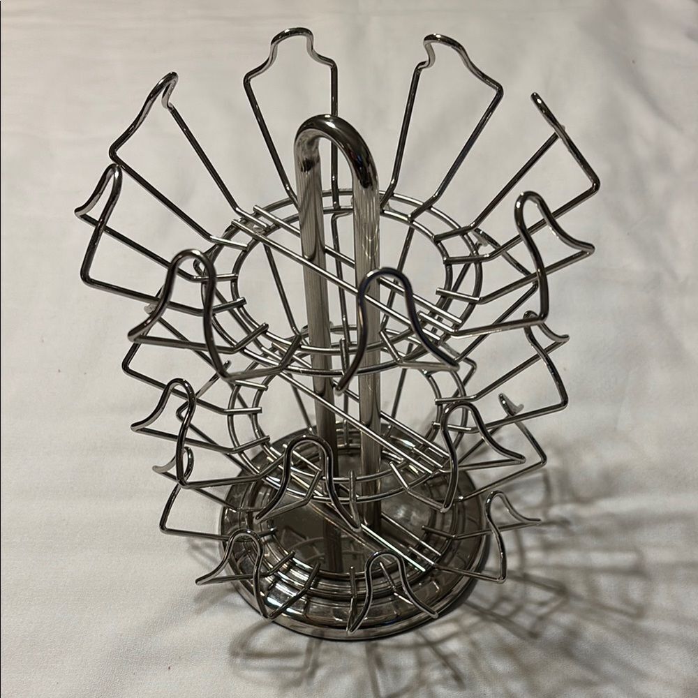 Silver Metal Coffee Pod (24) Holder